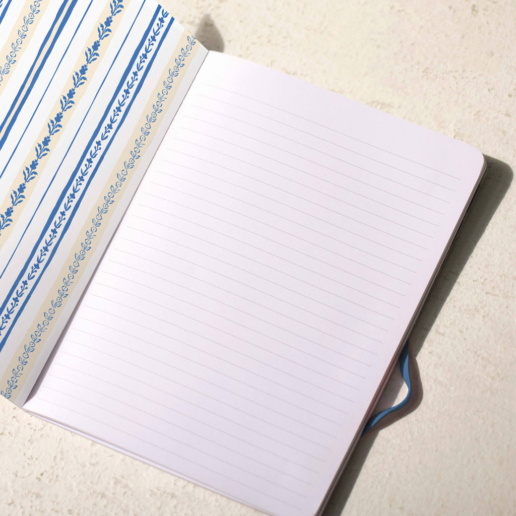 Blue Flower Seedlings Sewn Trio Notebook Set