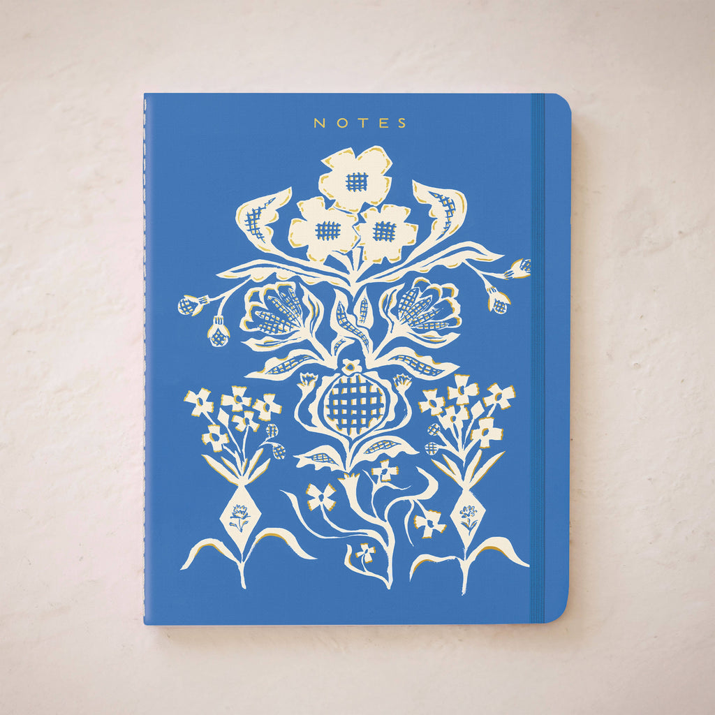 Blue Flower Seedlings Sewn Trio Notebook Set