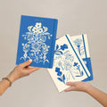 Blue Flower Seedlings Sewn Trio Notebook Set