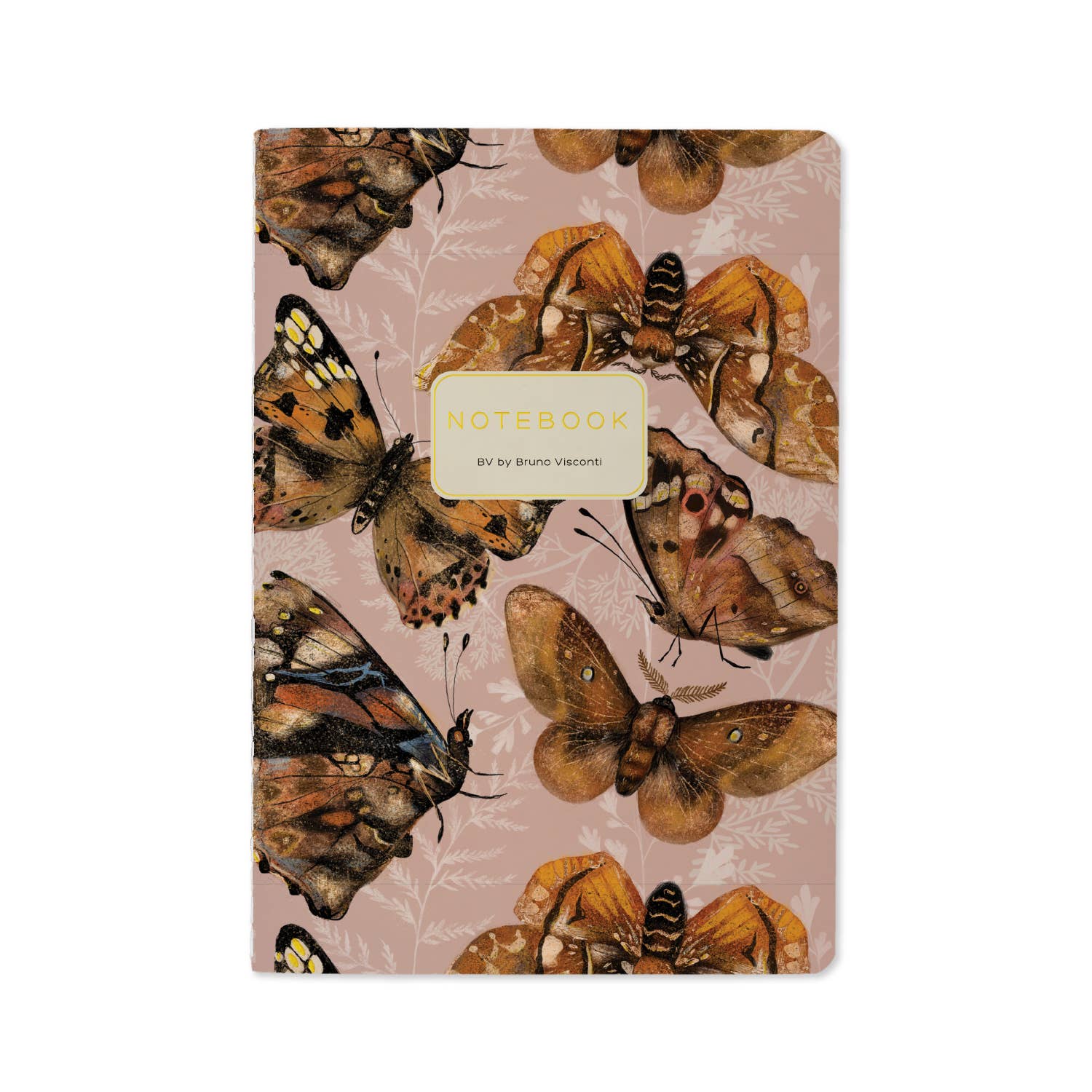 A5 Butterflies on Blush