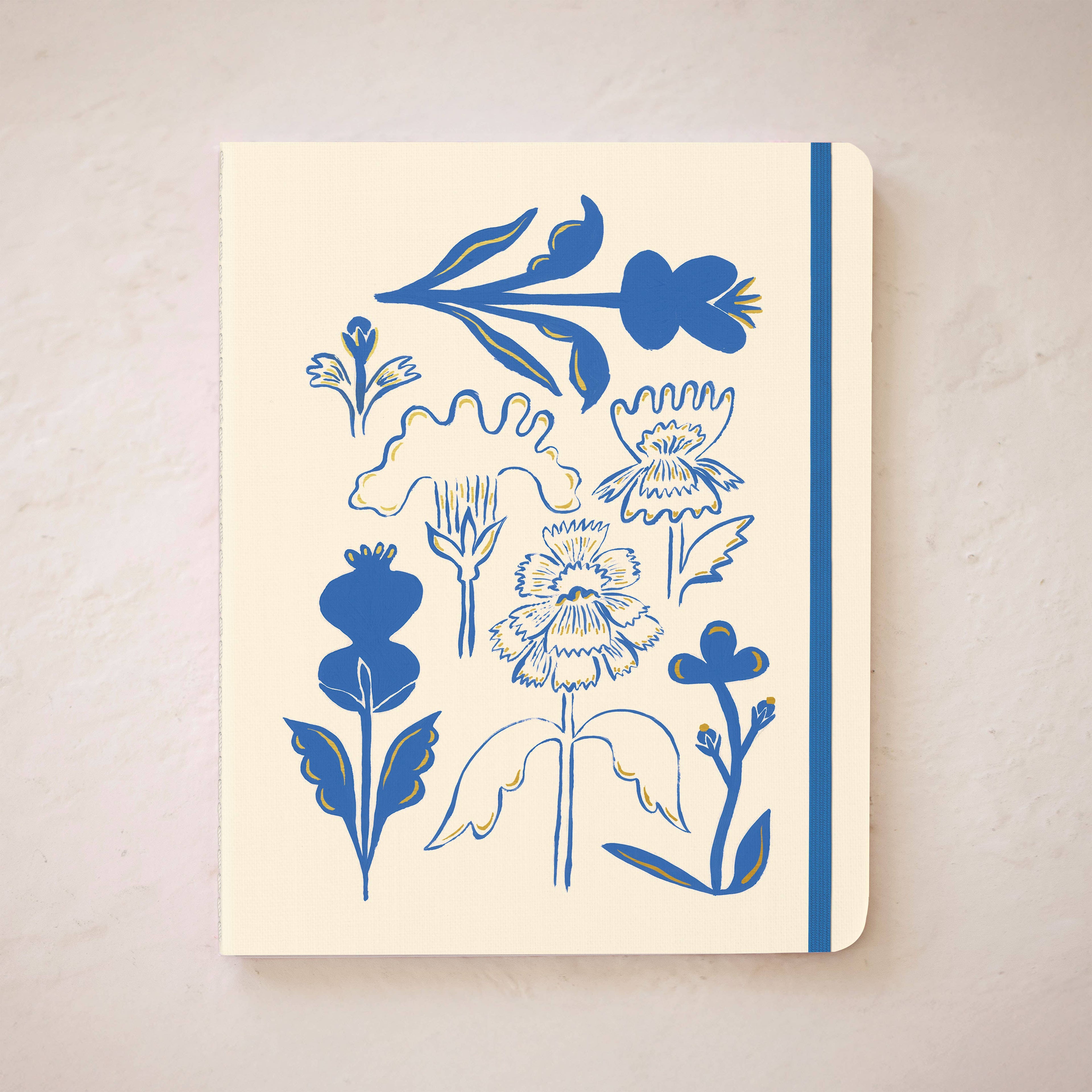 Blue Flower Seedlings Sewn Trio Notebook Set