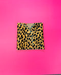 Cheetah Hair On Card Pouch