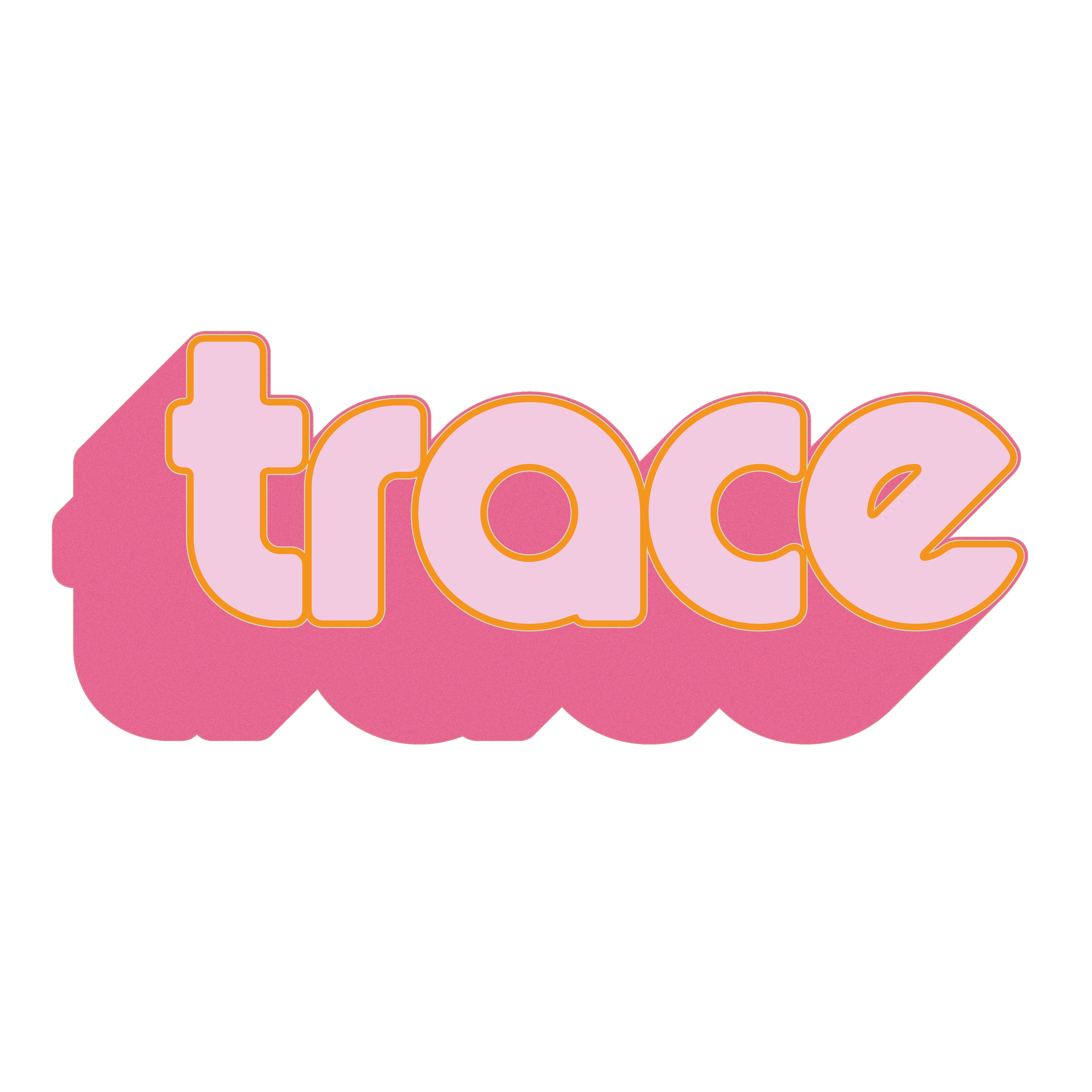 Pink 3D Trace Sticker