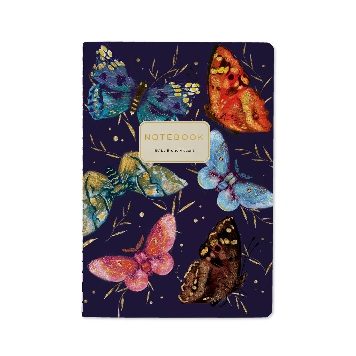 A5 Butterflies on Blue