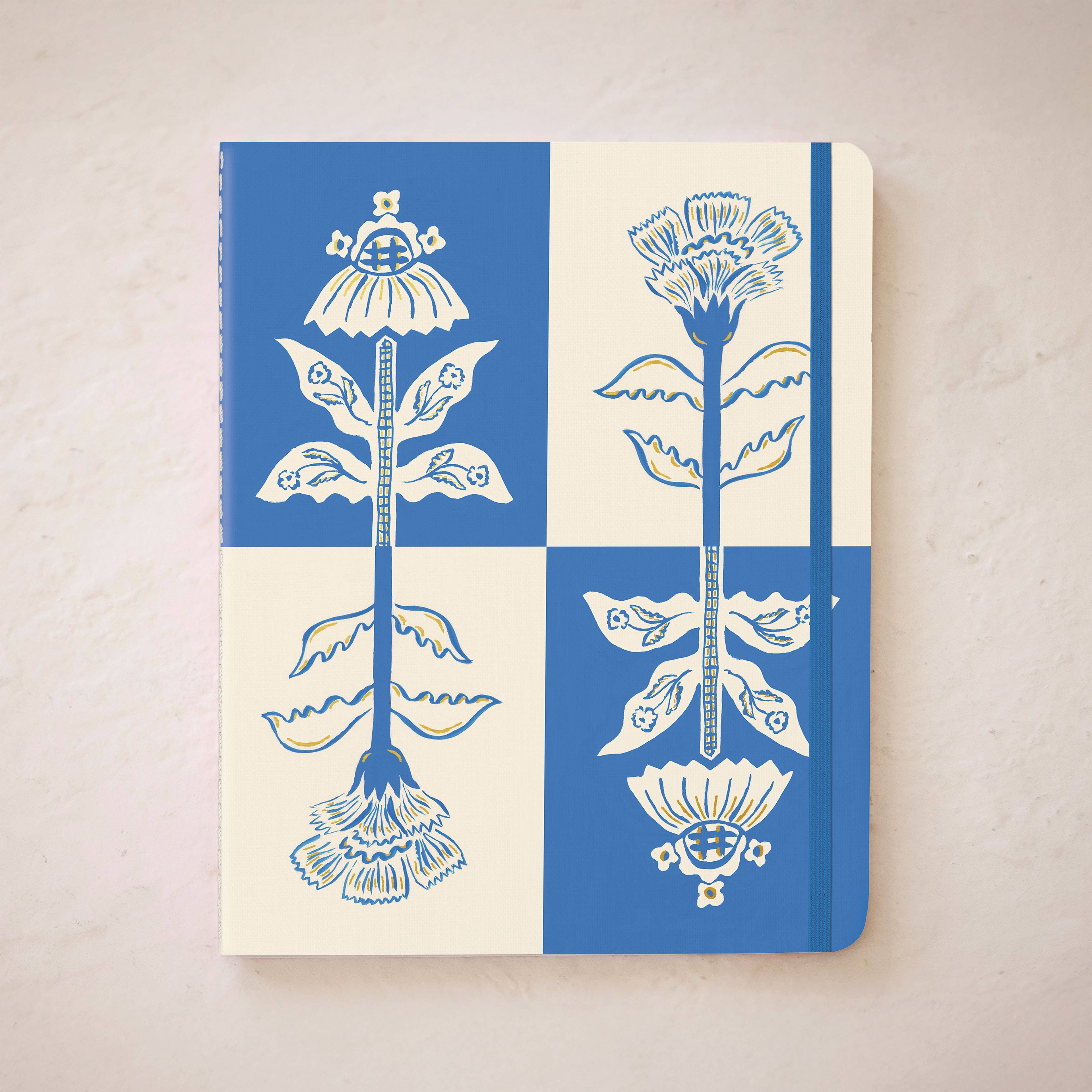 Blue Flower Seedlings Sewn Trio Notebook Set