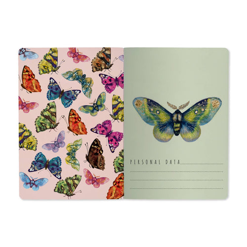 A5 Butterflies on Blue